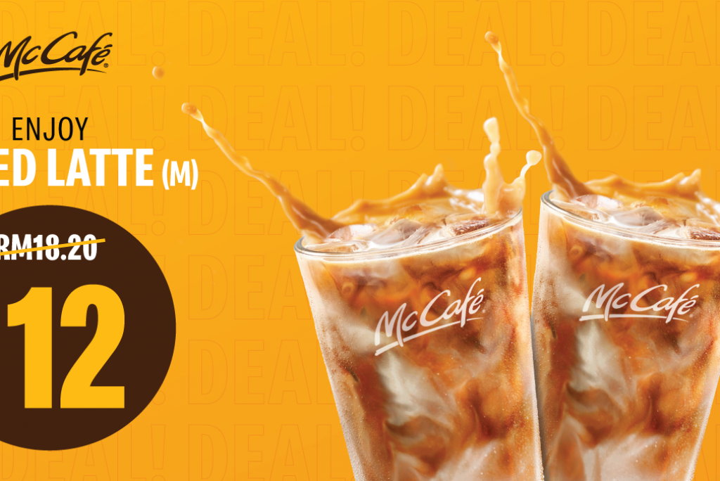 Promotion Mcd : Enjoy 2x iced Latte (M) only RM12.