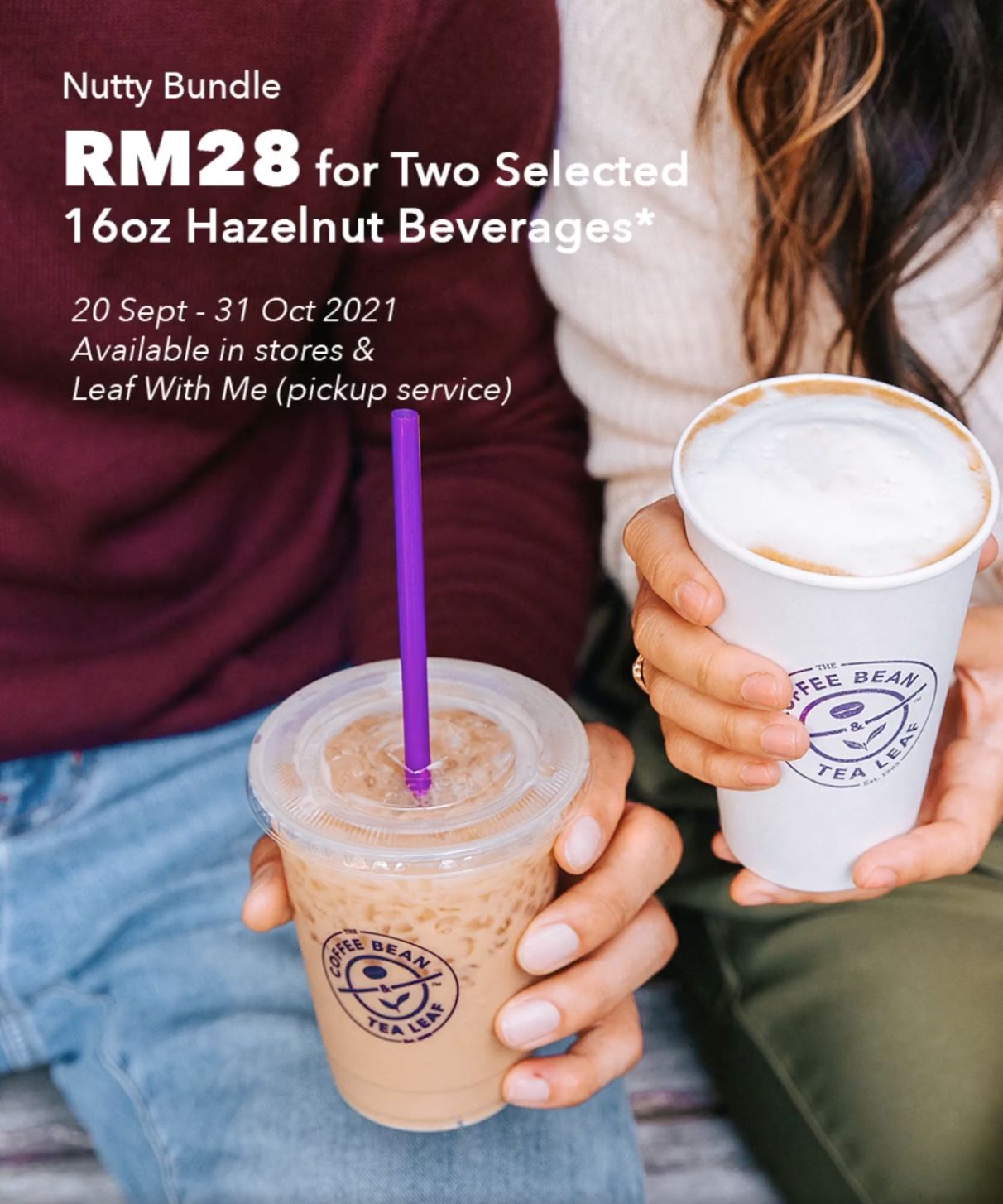 Coffee Bean Nutty Bundle Promotion 2 Hazelnut Beverages @ RM28 (20 September 2021 – 31 October 2021)