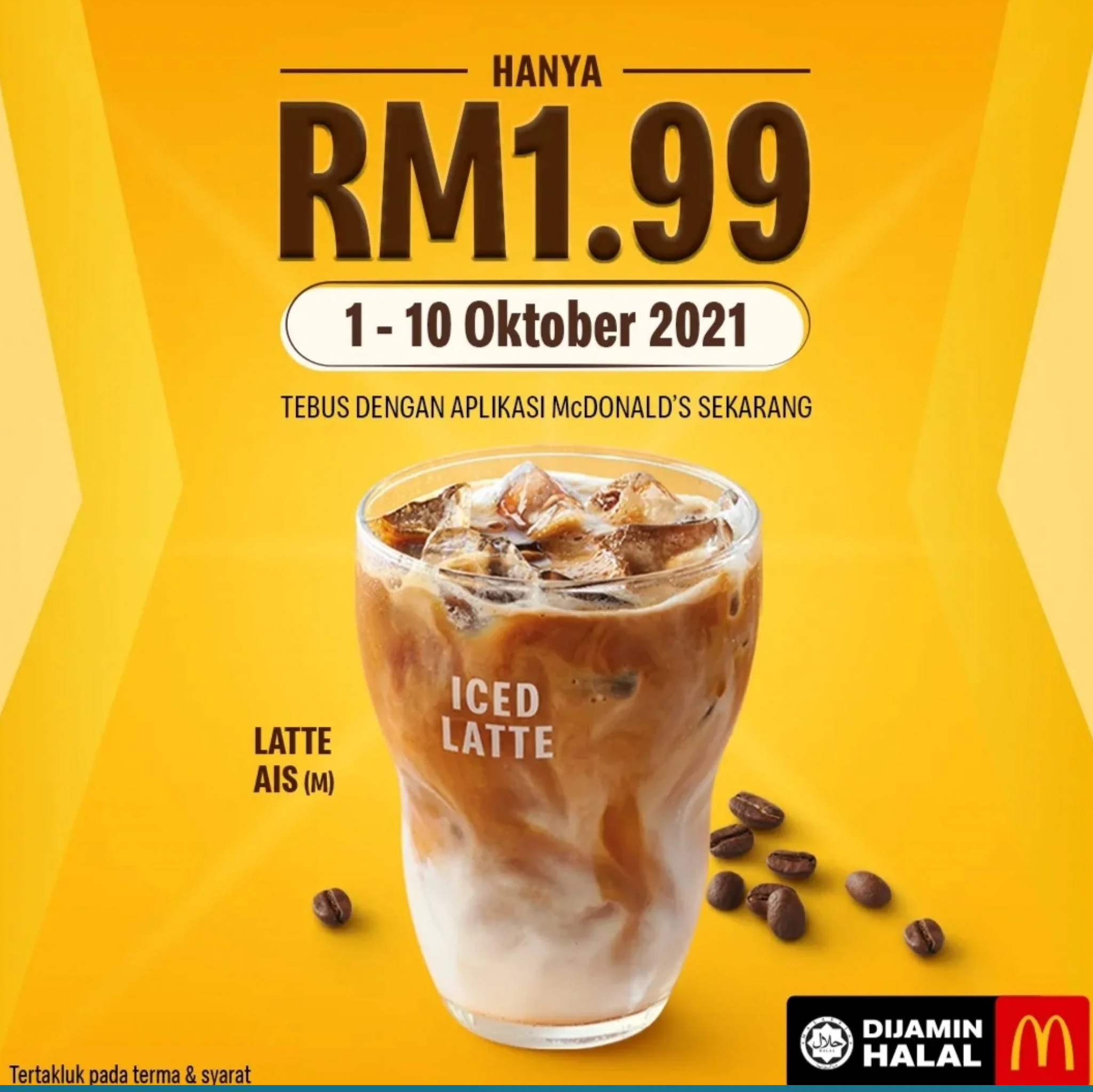 McDonald’s Iced Latte For Only RM1.99
