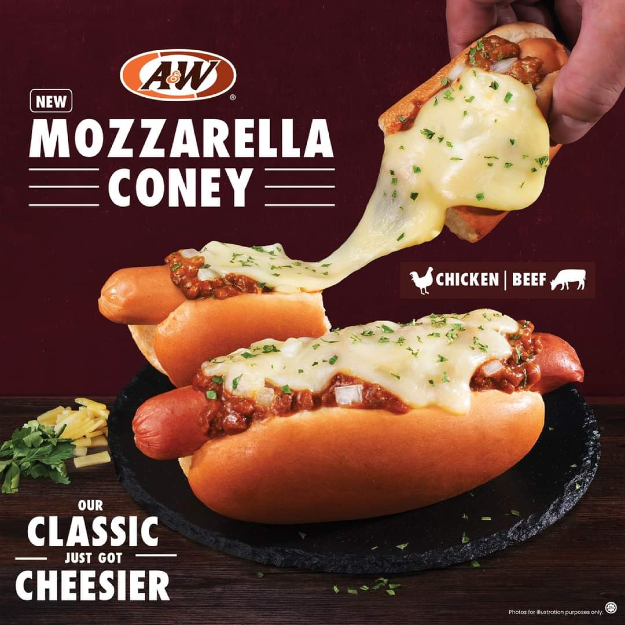 A&W Mozzarella Coney New Menu Promotion